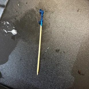 Between the buns of my sandwich!  WTAF!