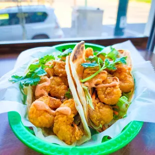 Shrimp Taco Roti