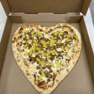 Heart Shaped Pizza