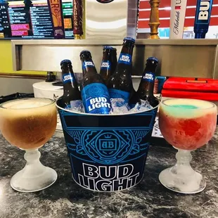 drink, oysters and mussels