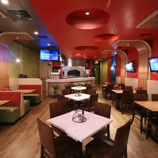 interior, sushi and sashimi
