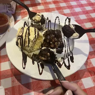 Brownie ice cream