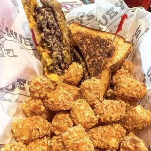 Smokey melt with tots