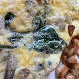 Close up omelette