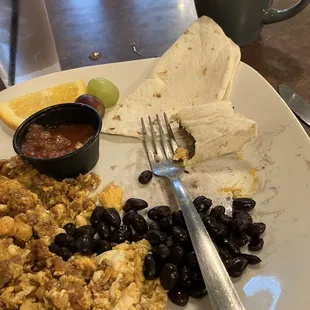 Breakfast mex taco - yum!