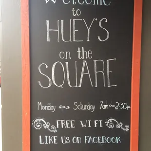 WELCOME SIGN!