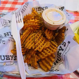 sweet potato fries - come with spicy sauce