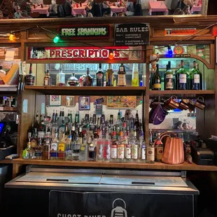 The bar at Huey's in Southaven.