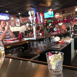 Packed house. Open seating at the bar with no wait.