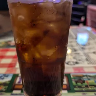 Double whiskey with coke