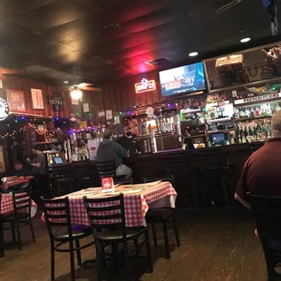 General area and bar.