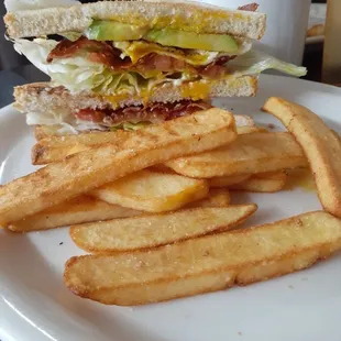 Double BLT with Over easy egg and Avocado.