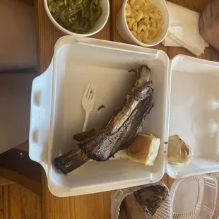 Ribs, green beans