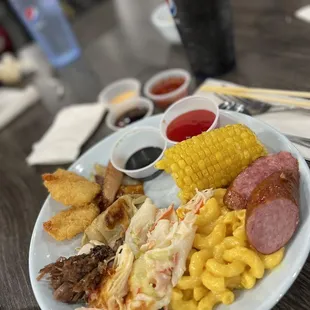 I make really weird plates at buffets.