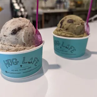 Cookies and creme and matcha monster