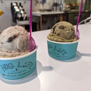 Cookies and creme and matcha monster