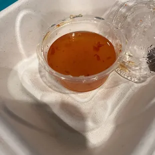 Dipping sauce that came with Egg Rolls