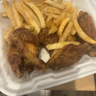 They forgot the sauce on the wings.