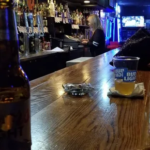 a man sitting at a bar