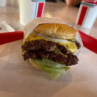 Double cheeseburger