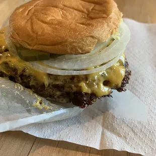 Double cheeseburger