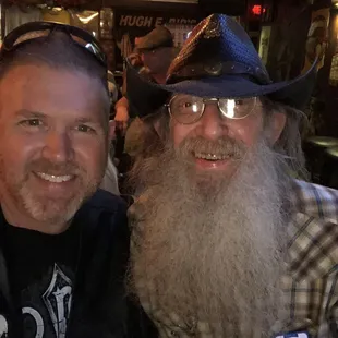two men with long beards