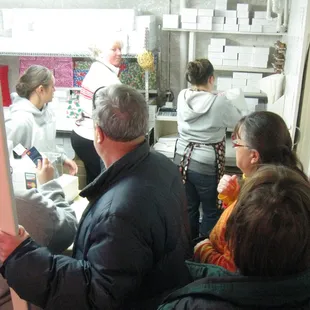 customers in the kitchen