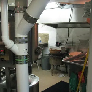 a view of the kitchen