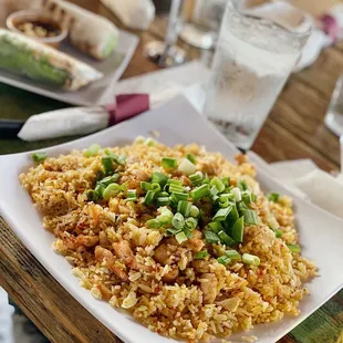 spicy chicken fried rice