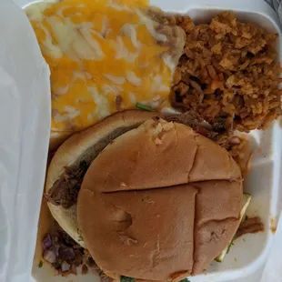 Pulled Birria Sandwich