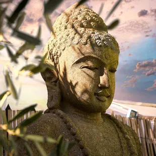 Statue in the grotto at Hugos West Hollywood