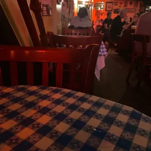 Inside the restaurant nice crowd on tonight