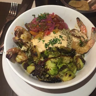 Bowl #1 with Grilled Pacific Shrimp