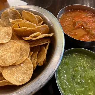 Baked Tortilla Chips and Salsas