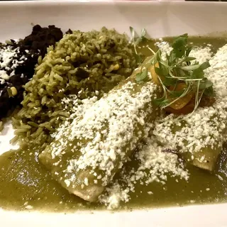 Chicken Tomatillo Enchiladas