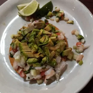 Shrimp Ceviche Tostada