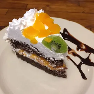 Tres Leches Cake w chocolate made in-house delicious!