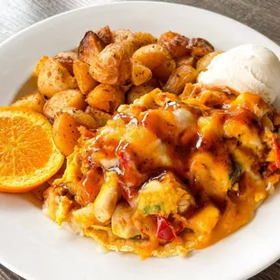 Chipotle Scramble with Rosemary Potatoes