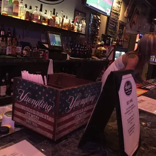 a man sitting at the bar