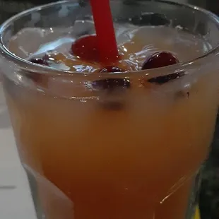 Cranberry Ginger Fizz.