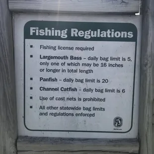 Fishing regulation