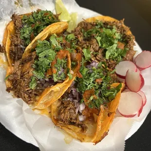 a close up of the tacos