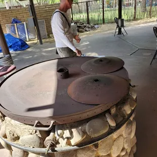 Where bread is made - flour tortilla irons