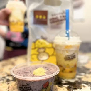 Black Rice and Durian Dessert