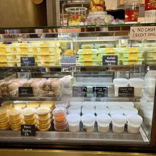 Choices of desserts