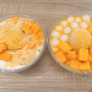 Mango Chewy ball and Mango Pomelo Sago