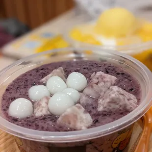 Taro and chewy ball