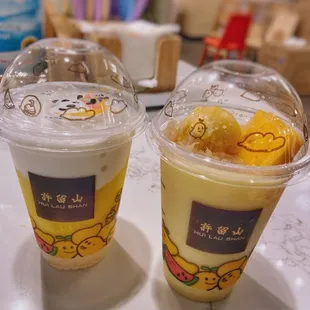 IG:@eats_hh   Mango and Mango Jelly in Mango Juice &amp; Mango and Coconut with Sago