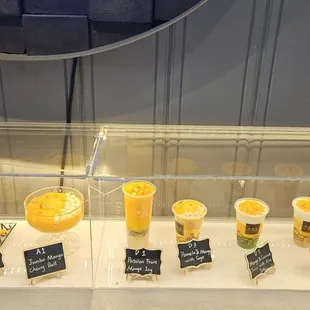 Dessert selection