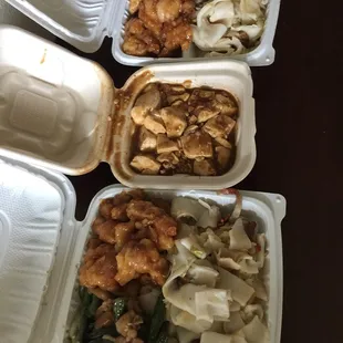 a variety of food items